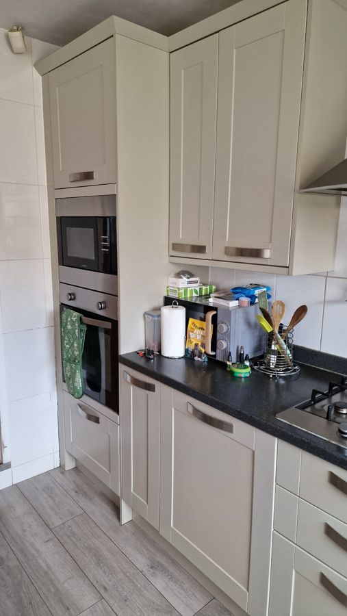 Sage shaker kitchen before revival